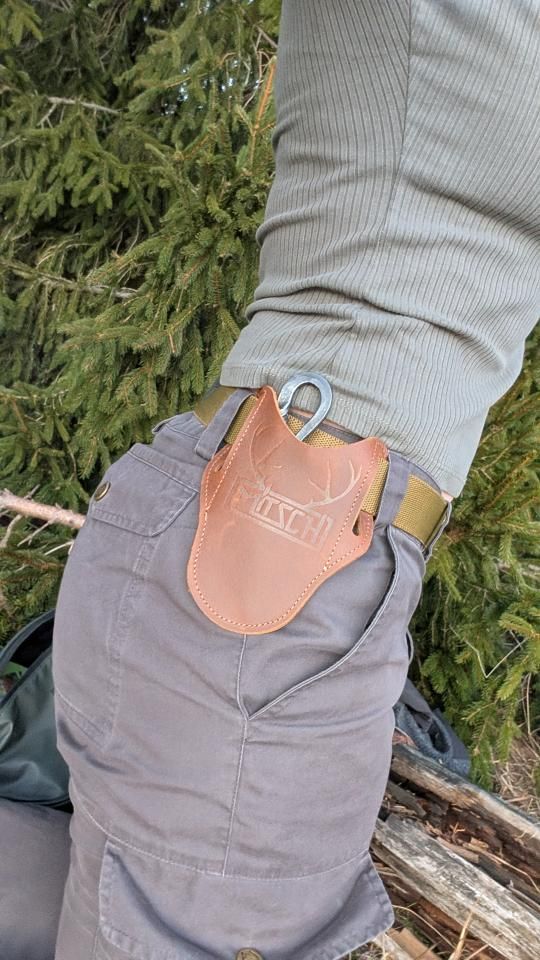 Leder Messerscheide für Klappmesser – Messerholster & Gürteltasche | Mitsch