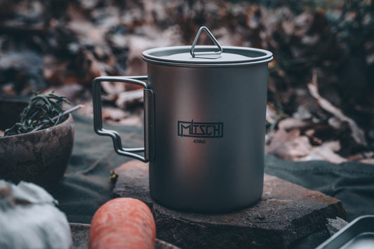 Mitsch Titan Camping Tasse – Ultraleichter Outdoor Topf (350ml / 450ml / 750ml)