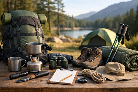 Camping Ausrüstung Checkliste für draußen