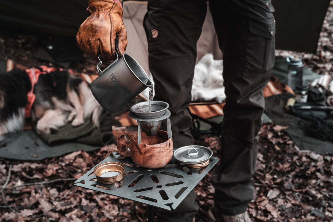Mitsch Titan Tasse, Titantopf, Essgeschirr ultraleicht